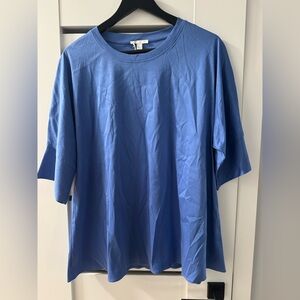 COS Blue Women's Short Sleeve Tee